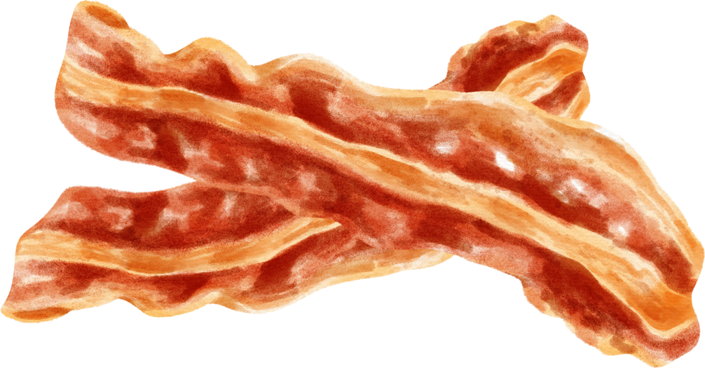 watercolor Bacon